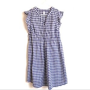 Old Navy Maternity Navy Gingham Dress